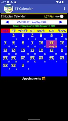 ET-Calendar android App screenshot 5